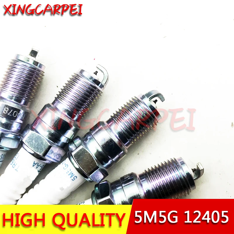 4pcs 5m5g 12405-AA 1369704 AGFS 22 F 13J Car Spark Plug For Ford Auto Part