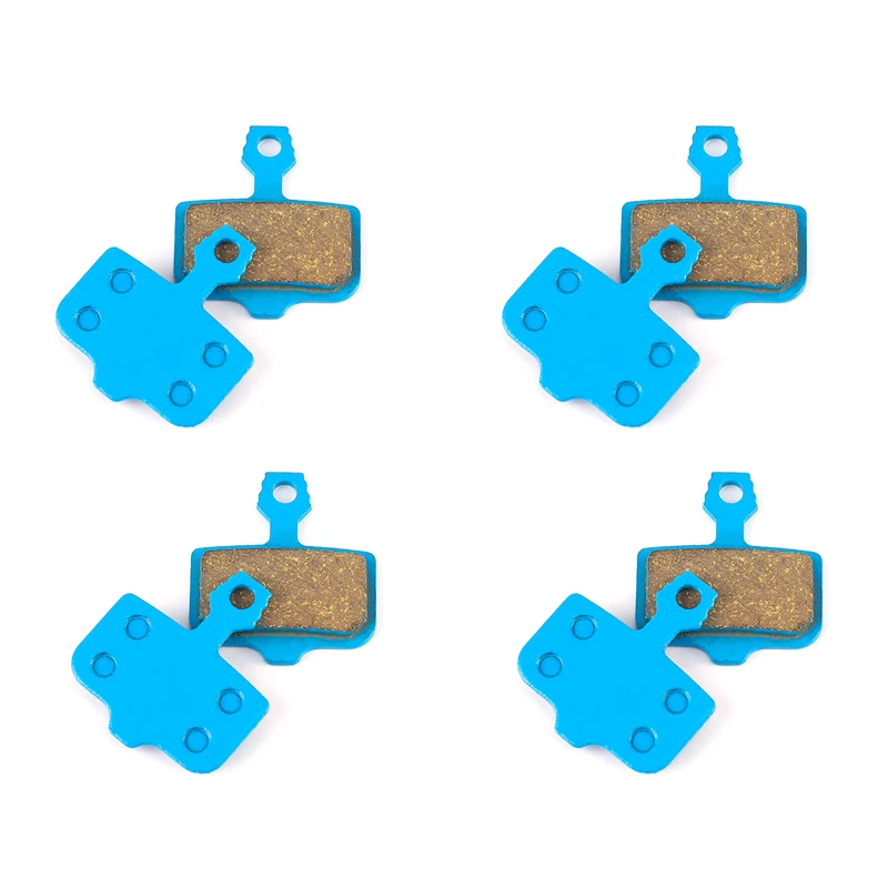 4 Pairs of Blue Multi Copper Bicycle Brake Pads are used For Shimano XTR M965 966 Saint XT SLX Deore Auriga SRAM AVID BB7