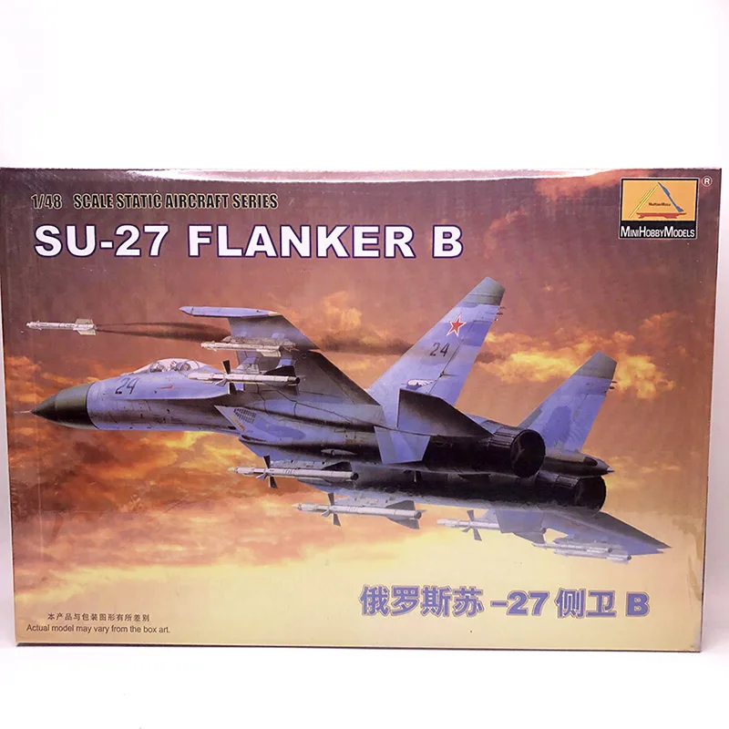 1/48 Military Aircraft Assembly Model of Modern Russian Air Force Su-27 Flanker B Fighter