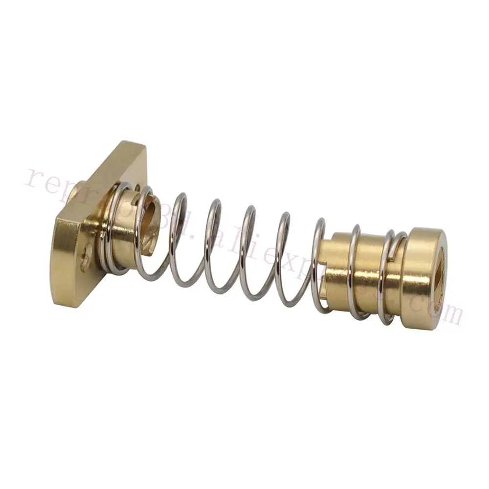 2sets CR10 Z axis T8 Anti Backlash Spring Loaded Elimination Gap Brass Nuts for Upgrade Ender 3s Ender 3 V2 / Pro CR-10 Tornad