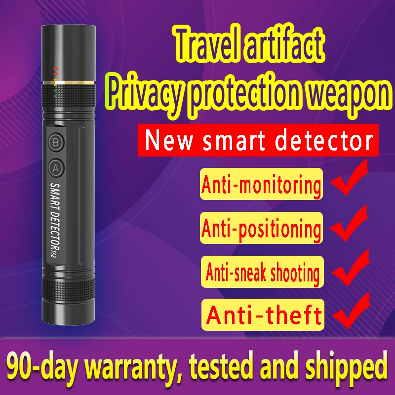New Smart Wireless RF Signal Detector with Voice Broadcasting for Radio Detection Mini Camera Scanning GPS Searching Anti-Theft