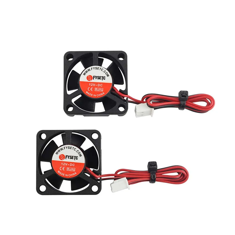 for Ender-3 Prusa i3 3D Printer Replacement Parts 2pcs/set Low Noise 3010 Cooling Fan DC 12V 30x30x10MM Brushless Cooling Fan