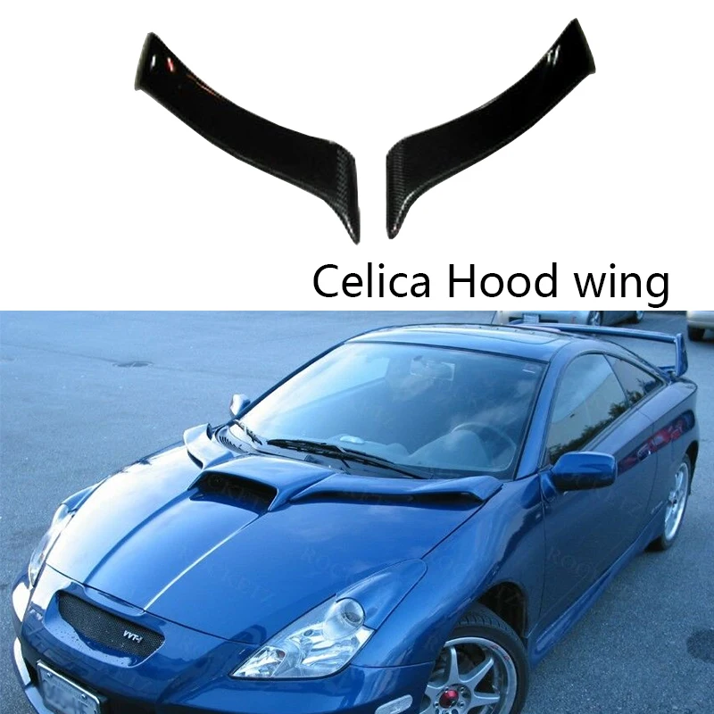 For Toyota ZZT231 Celica Carbon fiber Cover Air outlet and FRP Primer Hood wing  2000-2005