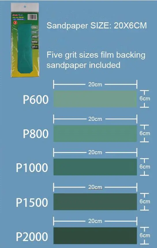 Trumpeter Master 09950 Tools Sandpaper Assemble Tool P600/P800/P1000/P1500/P2000