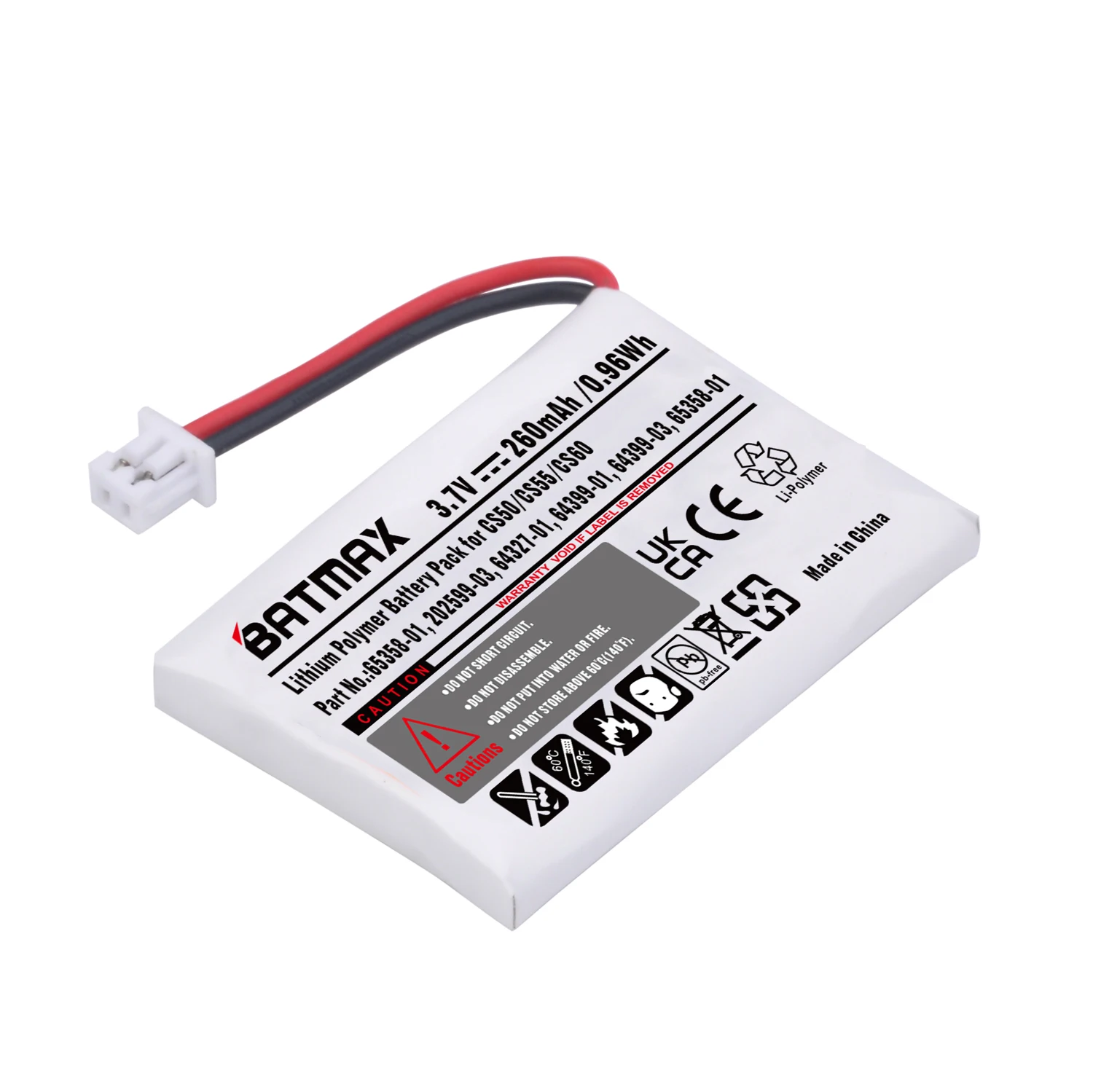 بطارية للبلنترونيكس C65 ، CS351 ، CS361 ، CS50 ، CS510 ، CS520 ، CS55 ، CS65 ، HL10 ، Savi 410/420/710/720 ، WH300 ، WH350