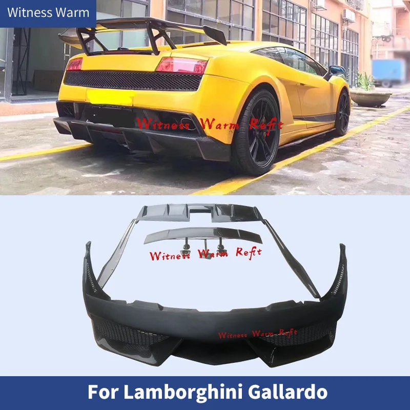 FRP/Carbon Fiber Front bumper Side Skirts apron Rear diffuser Wings Spoiler For Lamborghini Gallardo LP550 LP560 LP570 body kit