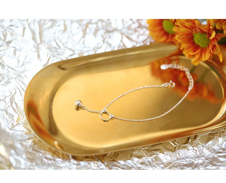 New Art 925 Sterling Silver Jewelry Female Simple Geometry High-quality Popular Bracelet For Women Valentine\'s Day present