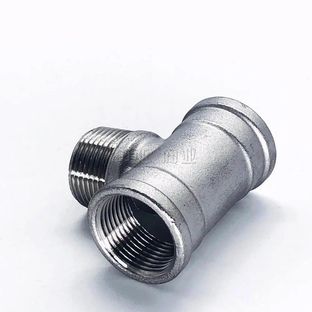 male+Female+male Threaded 3 Way Tee T Pipe Fitting 1/2