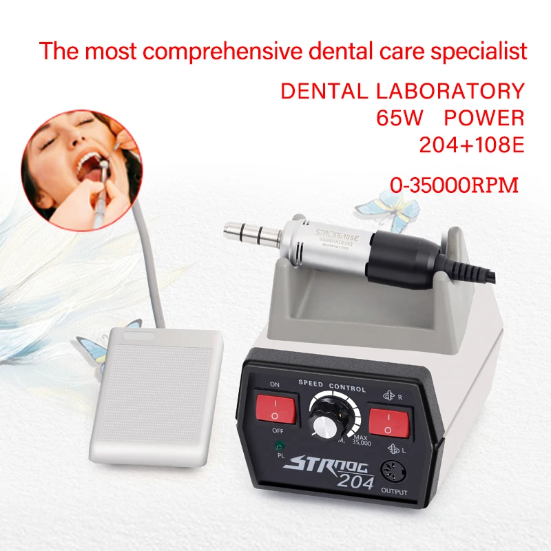 

Dental Clinic Micro Motor 35000rpm Laboratory Polishing 204+108E with pedals with pedals