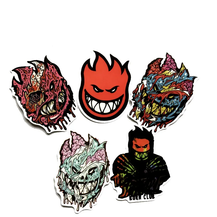 18 Pcs/set Skateboard Stickers Spitfire Sticker Surf Skate Scooter Mobile Tablet 2019