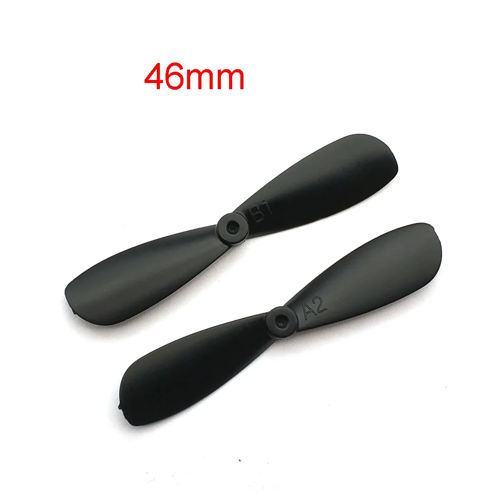 1Pair 46mm 4.6cm Props Mini Propellers Blades Props A B For 0.8mm Motor Shaft R/C Spare Parts Access Small Mini Quadcopter Drone