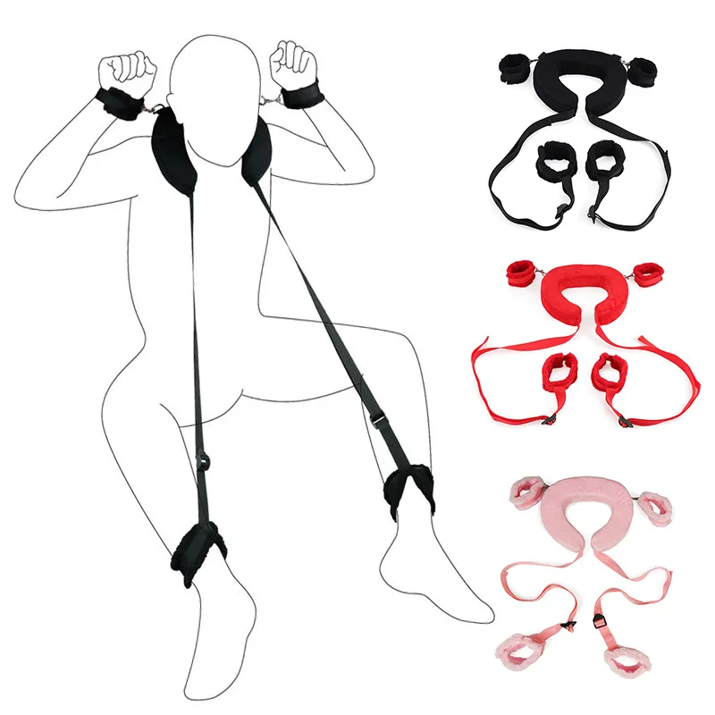 Bdsm Bondage Sex Toys Fetish Slave Handcuffs & Ankle Cuffs Restraints Belt SM Bondage Restraints Collar Adult Games Sex Products