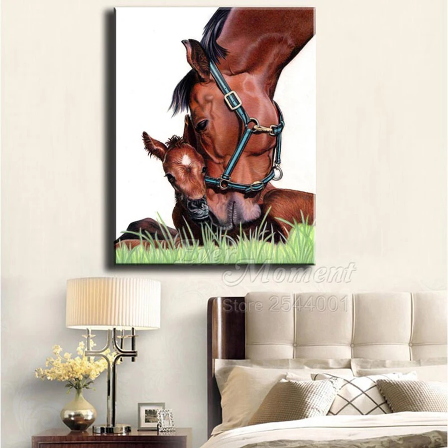 Ever Moment Diamond Painting Horse Animal Full Square Drill Picture Of Rhinestone 5D DIY Diamond Embroidery Home Decor ASF1407