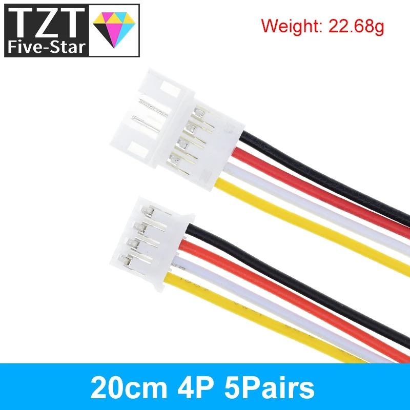 10 Stück 5 Paar Micro JST PH 2.0 2P 3P 4P 5P 6PIN Stecker-Buchsen-Verbinder mit Kabeln 20CM+20CM für Arduino MP3 – Detail 13