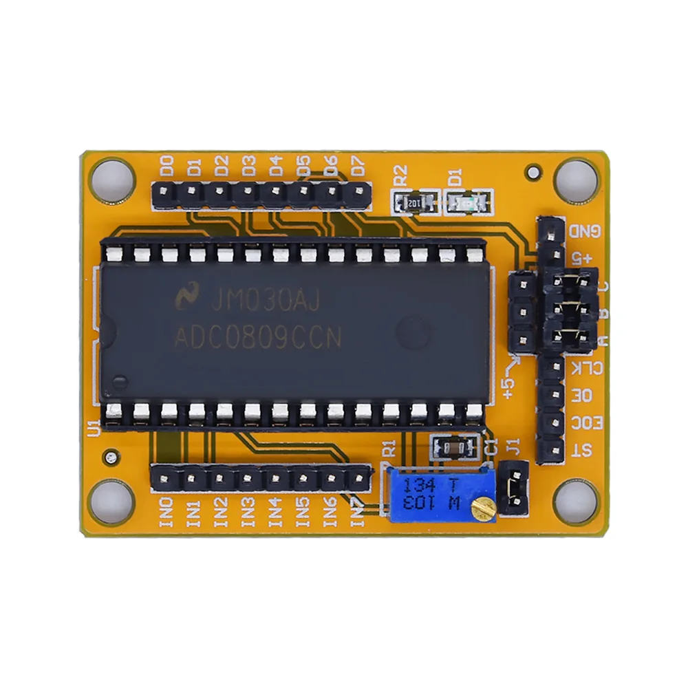 Officiële ADC0809 Module 8-Bit 81 Parallel Ad Board Analoog Naar Digitaal Conversie Programma Digitale Voltmete