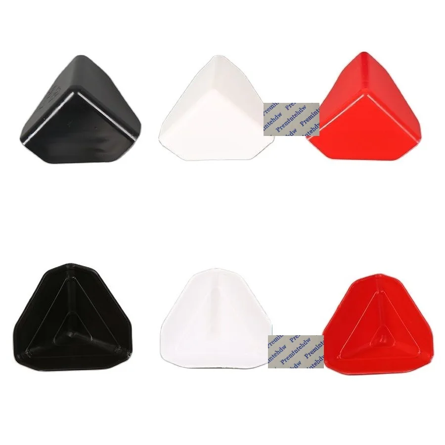 200Pcs White Red Black PP Plastic Triangle Corner Protector Cap Cover For Express Carton Box Guards