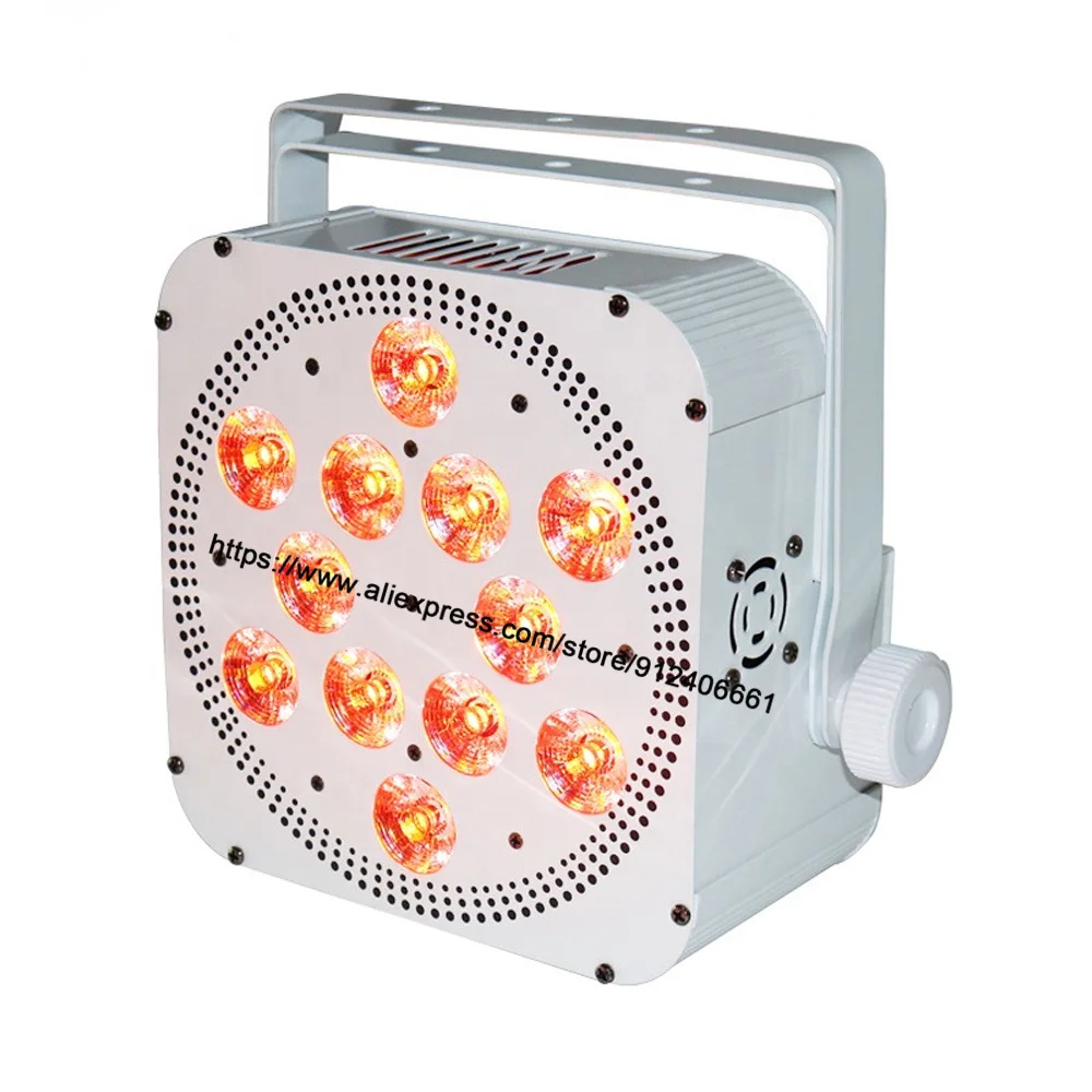 WIFI /DMX Control LED Uplighting 6X18W RGBWAUV 6IN1 LED Battry Par Light 6/10 DMX Channel Par LED For Christmas Wedding Disco DJ