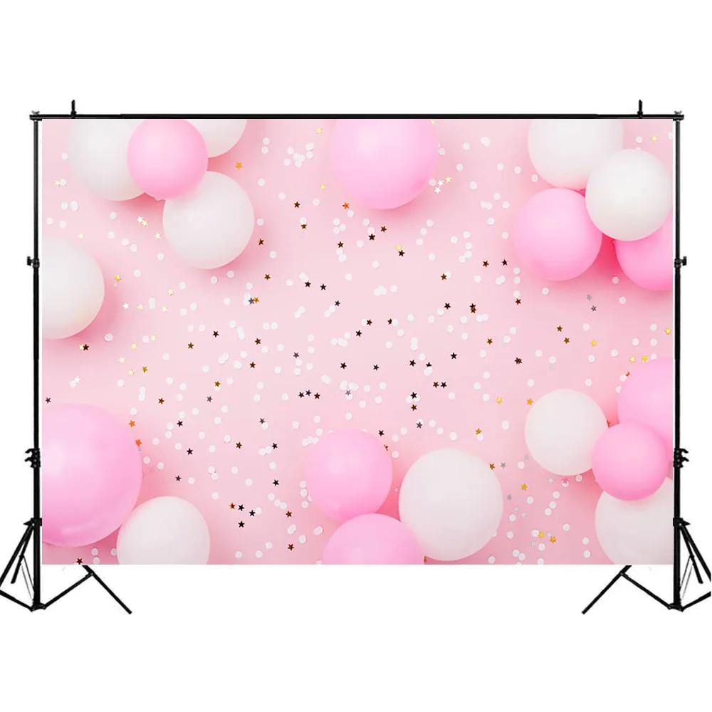 Mocsicka Hồng Phông Nền Chụp Ảnh Bóng Vàng Chấm Ngôi Sao Nhỏ Cưới Trang Trí Cho Bé Chân Dung Ảnh Nền Studio Chụp Ảnh