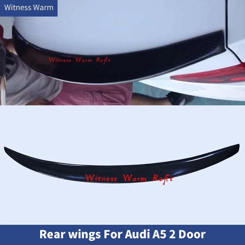 

for A5 Carbon Fiber Rear Trunk Lip Spoiler Wing for Audi A5 2door Coupe 2009 2010 2011 2012 2013 2014 2015 2016