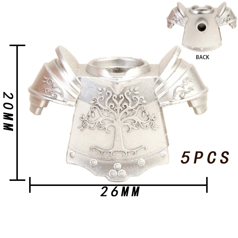 Koruit mediaeval times weapons for 4cm mini dolls GOT The Ring MOC building blocks chrome Pumping Bricks toys for children