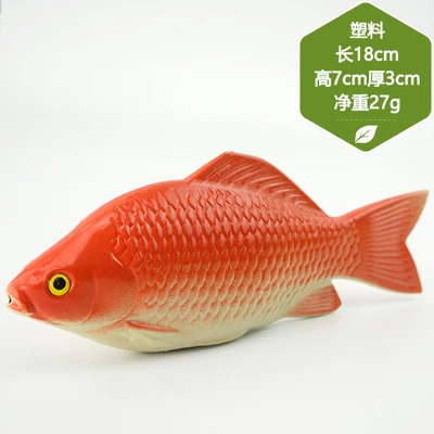 

1pcs Red Mullet Squid Tropical Fish Tuna Chinese Sturgeon Artificial Fish Model Fake Toy Decorative Props Marine Animals 2021