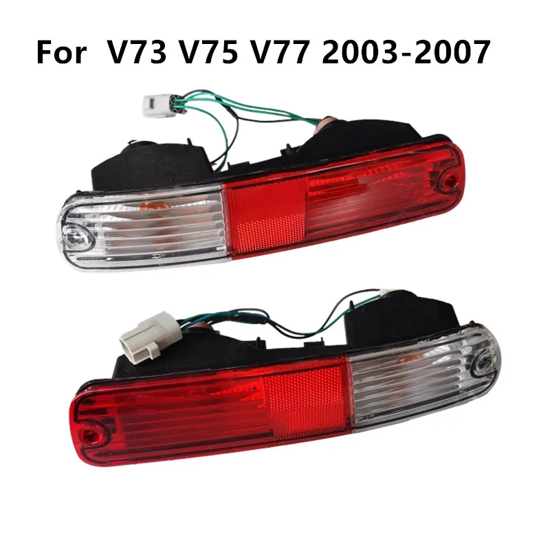 Amortecedor traseiro luzes para Mitsubishi Pajero, Montero traseiro amortecedor luz, V73, V75, V77, 2003-2007, lâmpada de sinal refletor com lâmpadas