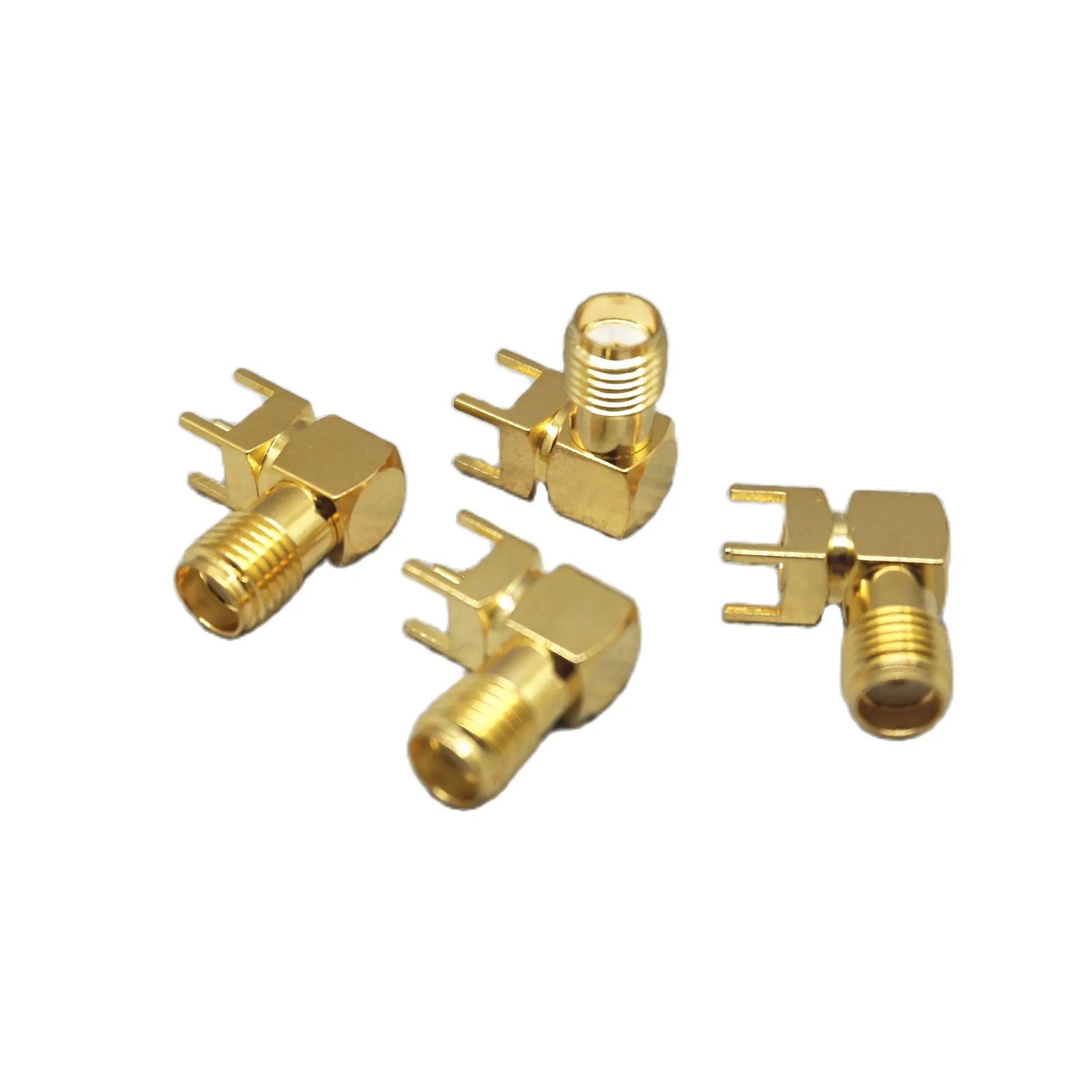 

50PCS SMA female Thru Hole plug Right Angle 90 DEGREE ( SMA-KWE ) PCB Mount connector RF adapter Free Shipping