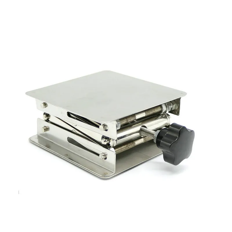 Lab Jack Laboratorium Ondersteuning Jacks Laadvermogen 5Kg Rvs Schilderen Heftafel Raising Platform ''Inch 100x100mm