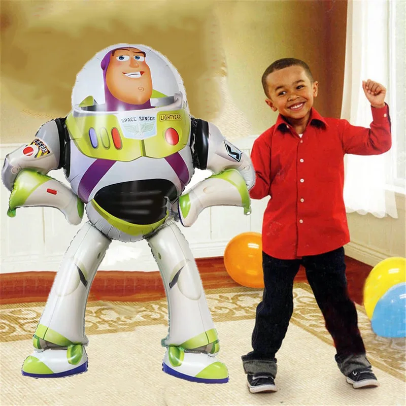 Large Size 3D 101*134cm Buzz Lightyear Balloon Foil Helium Ballons Birthday Party decoration Baby Shower Supplies Story kids toy