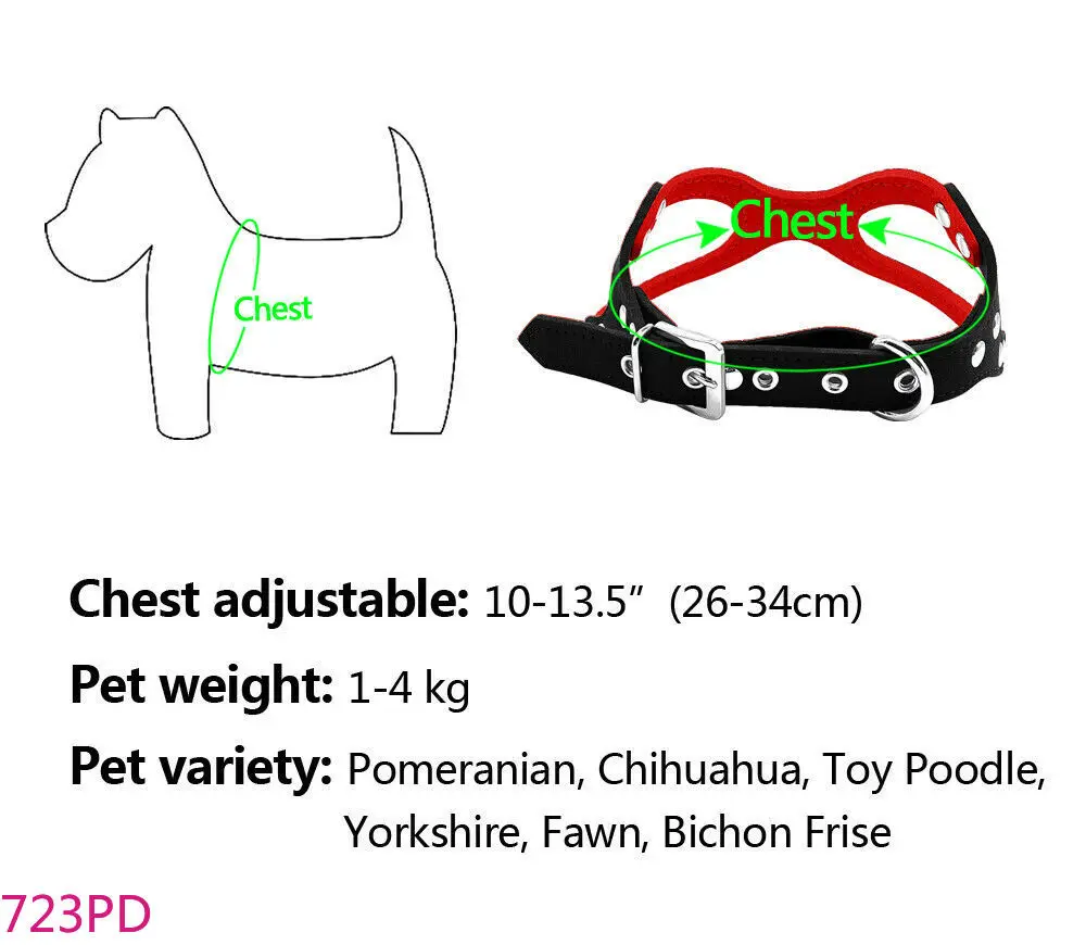 XXXS XXS XS TINY DOG HARNESS VEST FOR TEACUP MINI PUPPY CHIHUAHUA CAT YORKIE