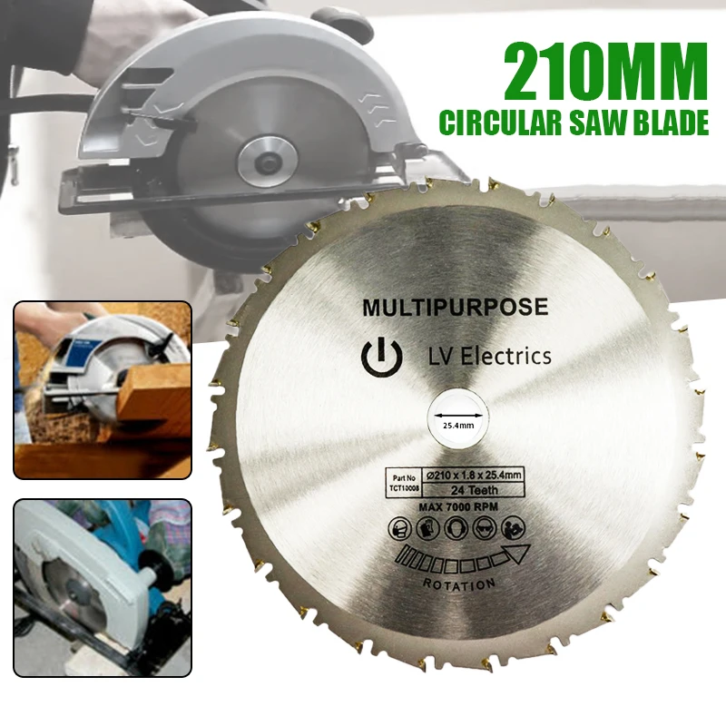 Evolution Multipurpose 210mm Circular Saw 24T Rage Rage4RageB 25.4mm BoreB