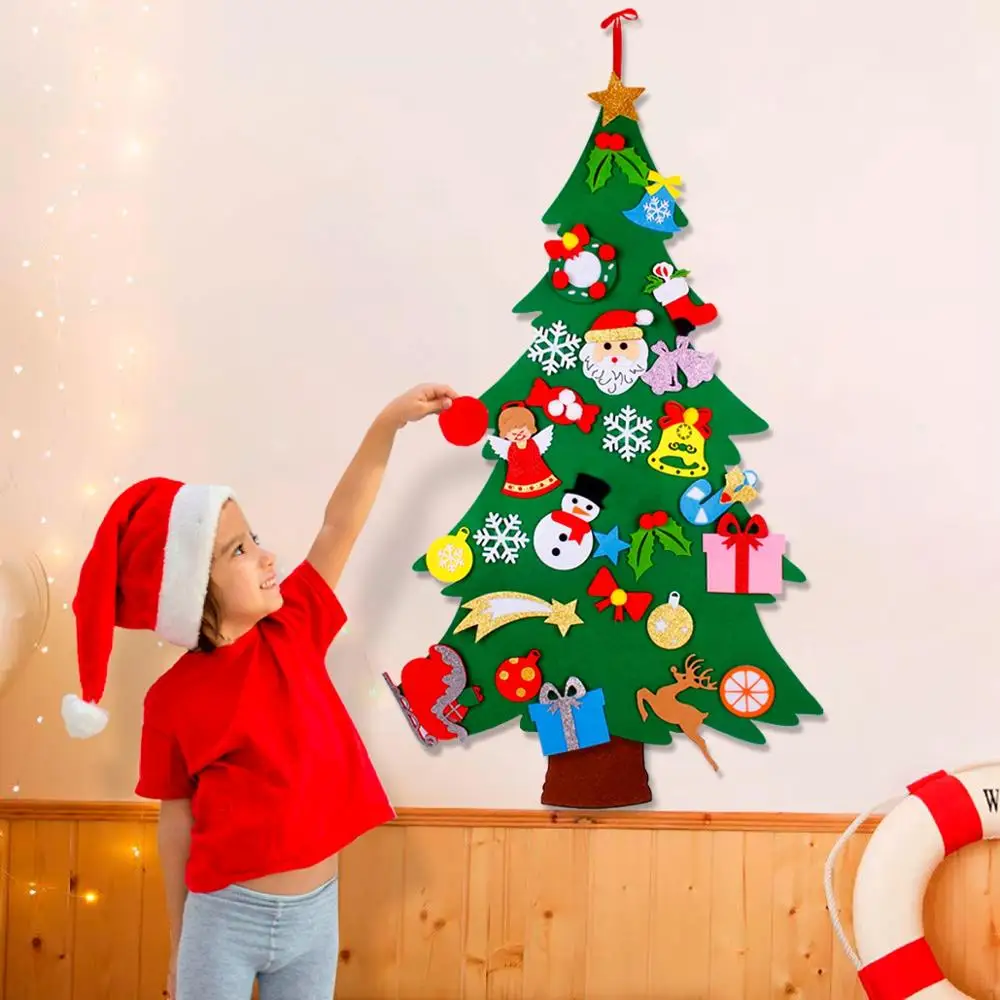 3D DIY Kerucut Merasa Natal Anak Hadiah Cristmas Dekorasi Natal Ornamen Natal Dekorasi untuk Rumah Tahun Baru Deco Noel