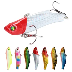 1 PCS VIB Fishing Lure lead inside Hard Bait  7 cm/18g Diving Swivel Bait winter Sea Fishing Tackle Rattling and vib for winter