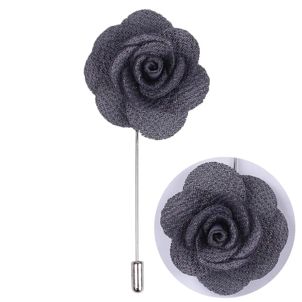 Boutonnière Rose avec broche pour marié, différents types de couleurs, meilleurs hommes, broche de fleur de marié pour fête de mariage XH011J