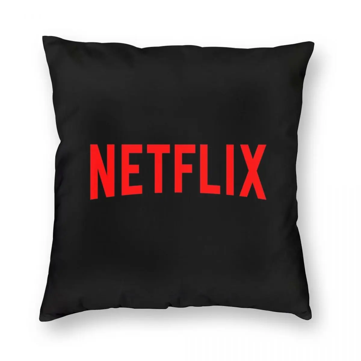 Netflix Vierkante Kussensloop Polyester Linnen Fluwelen Gedrukt Zip Decoratieve Kussensloop Thuis Kussenhoes