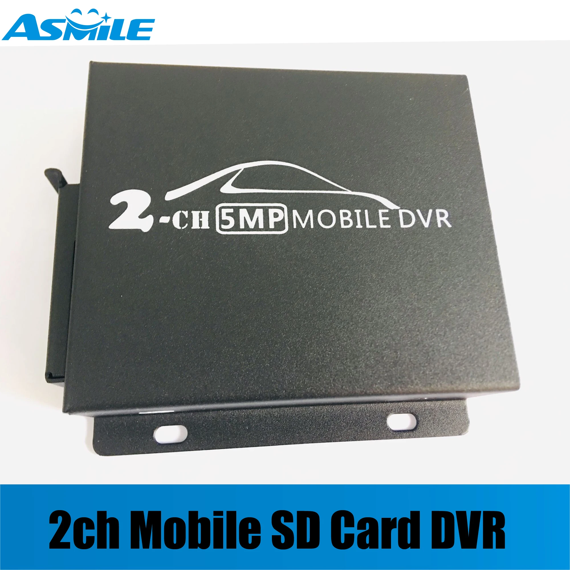 2ch  smallest HD 1080P 2 Channel SD DVR H.264 SD card car DVR  with remote control Real-time