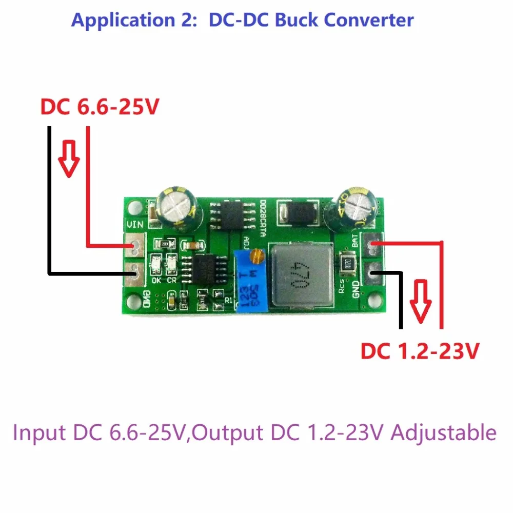 DD28CRTA Batterie Charger Charging Module 1A 3.2V 6.4V 9.6V 12.8V 16V 19.2V LiFePO4