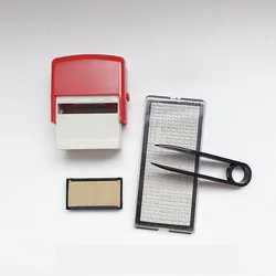 DIY Custom Stamp Rubber Kit Self Ink Dial Assortment Seal Business Number Monogram Printing Stamp tampon encreur personnalisé
