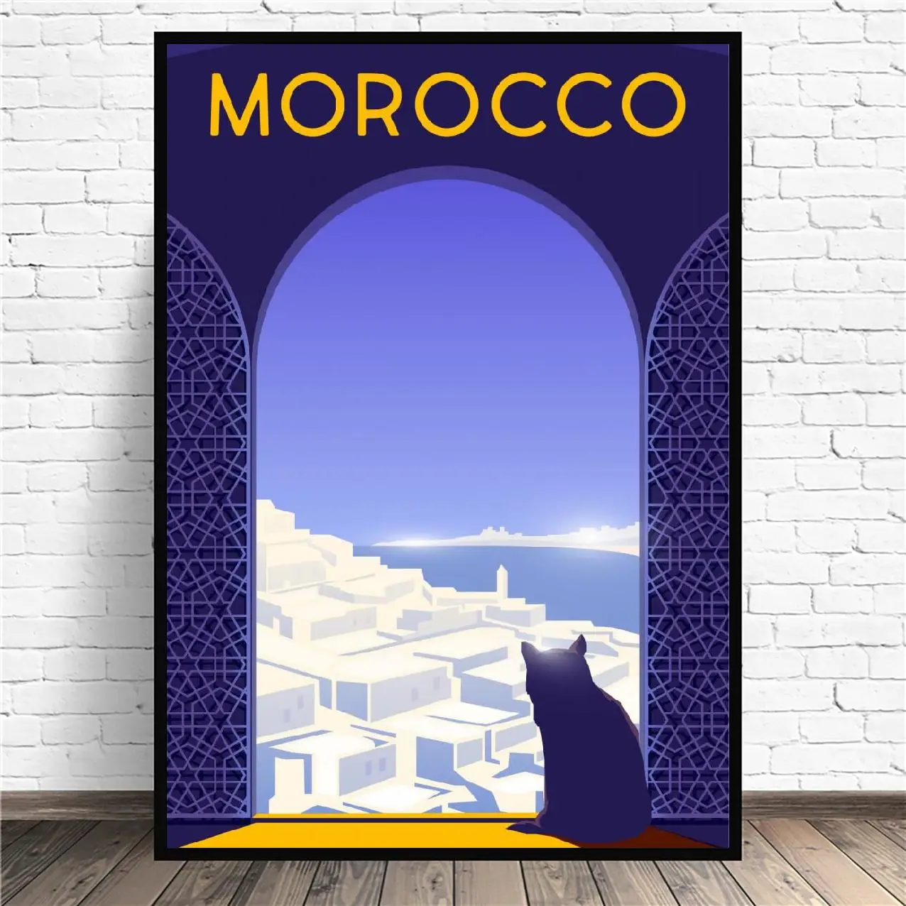 Morocco Travel Art Canvas Poster Print Home Decor Painting No Frame
