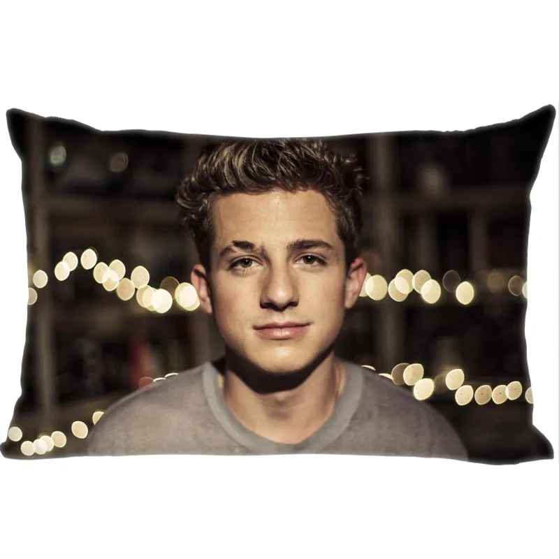 

Hot Sale Charlie Puth Rectangle Pillowcase Custom Home textile Zipper Pillowcase Pillow Cover Size 45*35cm (one side) Print