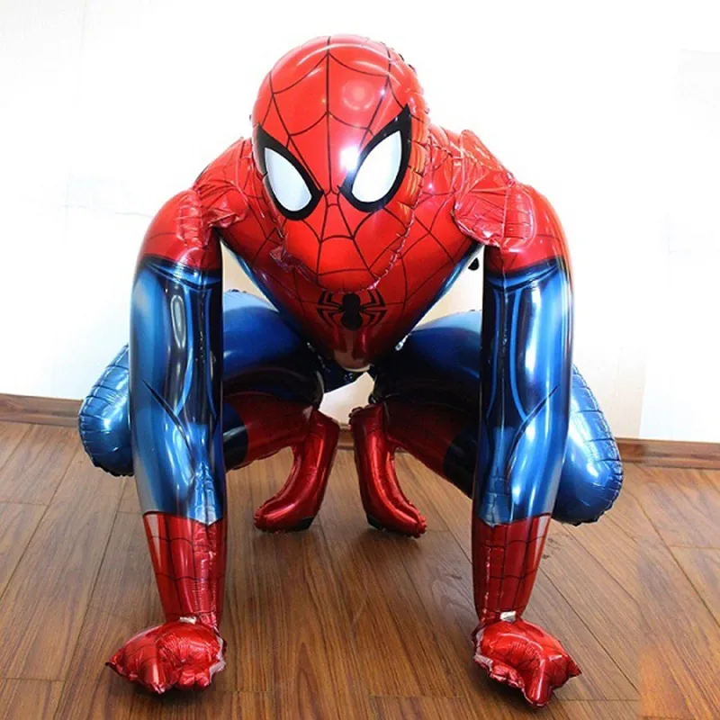 3D Spiderman Inflatable Aluminum Film Balloon Children's Birthday Party Decoration Balloon Kids Toy Gift