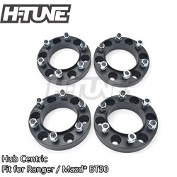 H-TUNE 4pcs 6x139.7 Wheel Spacers Adapters 93.1CB 30mm Forged Aluminum Hub Centric for Ranger / Everest / BT50