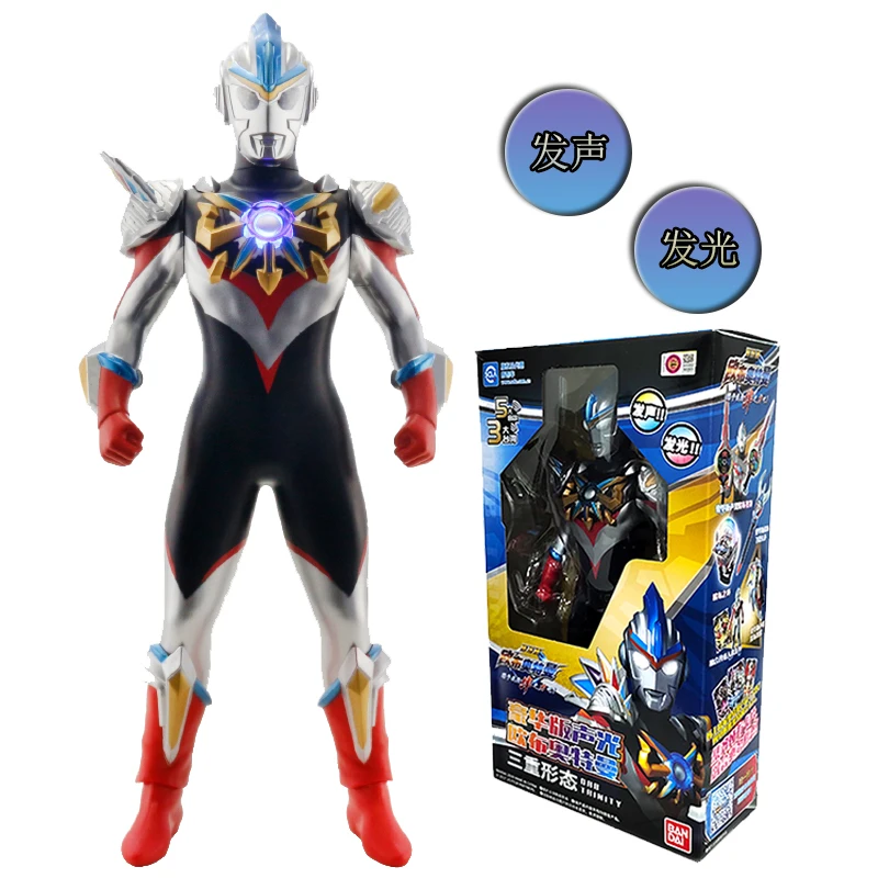 

Браслет Bandai Ultraman со звуком светящийся Gomora Ultimate золотистый бесконечный Ультрамен нулевой Ультрамен Orb фигурка Тройная форма