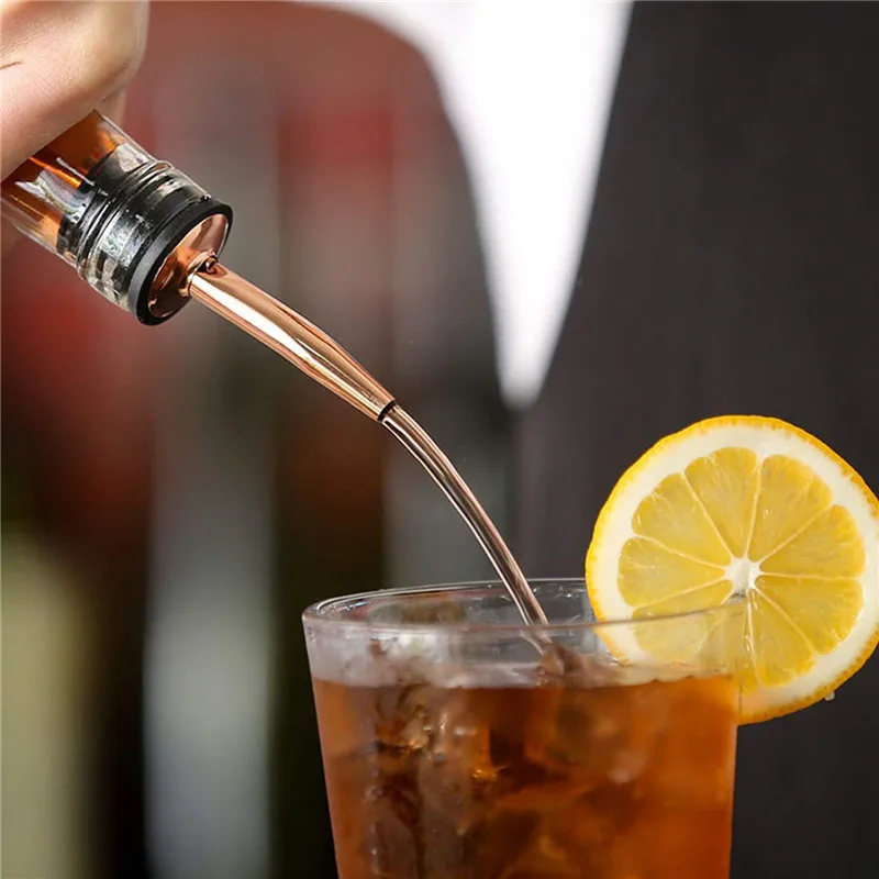 Tappo per versatore di vino in acciaio inossidabile beccucci per liquori alcolici Dispenser per bottiglie tappo per bottiglia di vino con tappo