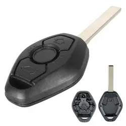 Car Key Fob Case Shell Replacement Remote Cover with HU92 Blade Fit for 1 3 5 6 7 Series X3 X5 Z3 Z4