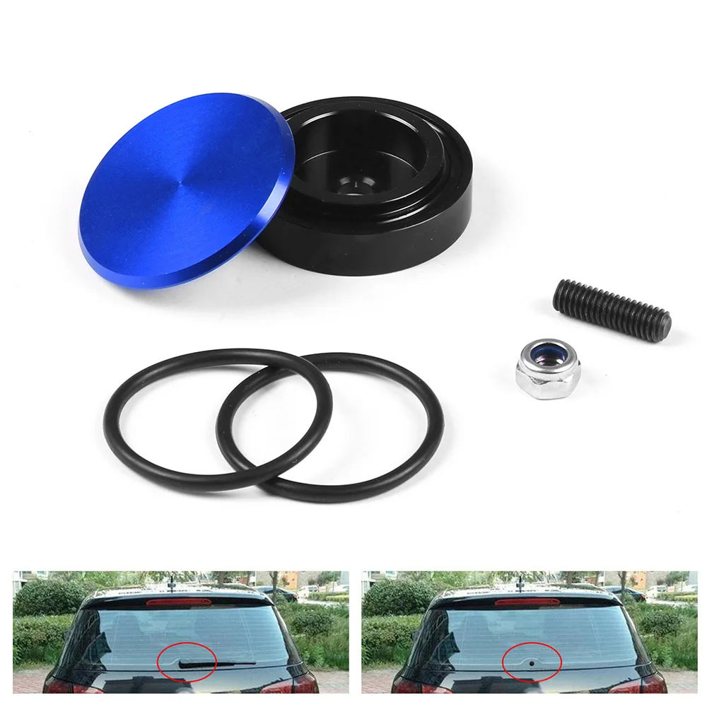 1 Set Aluminum Car Rear Wiper Delete Kit Plug Cap for Honda Universal Car Accessories