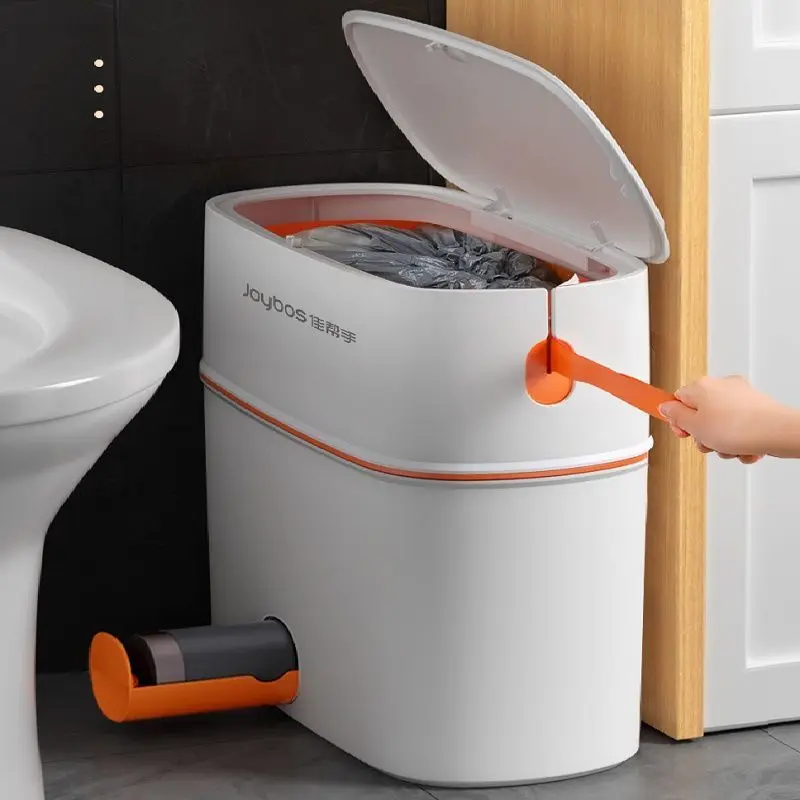 Automatic Packaging Smart Trash Can Toilet Narrow Seam Trash Can Portable Living Room Bathroom Kitchen Household Trash Can