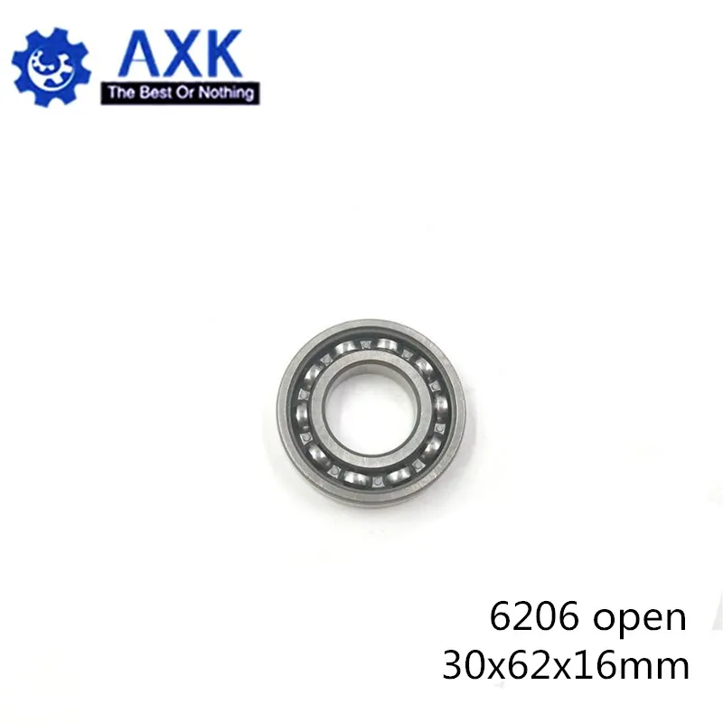 

6206 Bearing 30*62*16 mm ABEC-3 P6 ( 1 PC ) For Motorcycles Engine Crankshaft 6206 OPEN Ball Bearings Without Grease