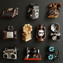 Household Retro Fridge Magnets Mini Personality Creative Refrigerator Magnetic Stickers Creative Home Decoration Accessories