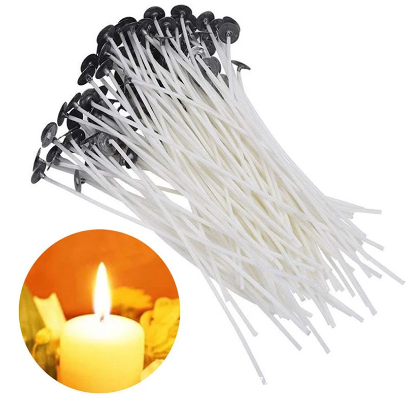 20PCS Candle Wicks Pre-waxed Wicks DIY Candle Making Cotton Candle Wick 9/12/15/17/20cm Practical Candle Making Accessories